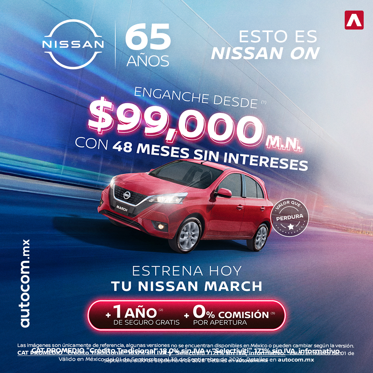 ESTRENA HOY TU NISSAN MARCH