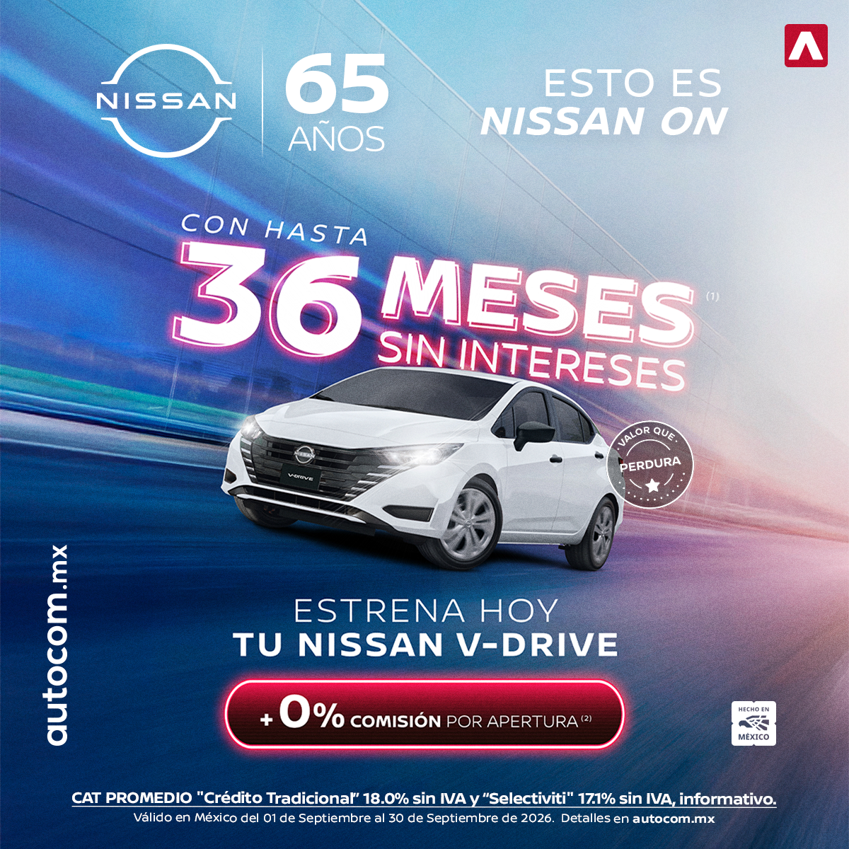 ESTRENA HOY TU NISSAN V-DRIVE